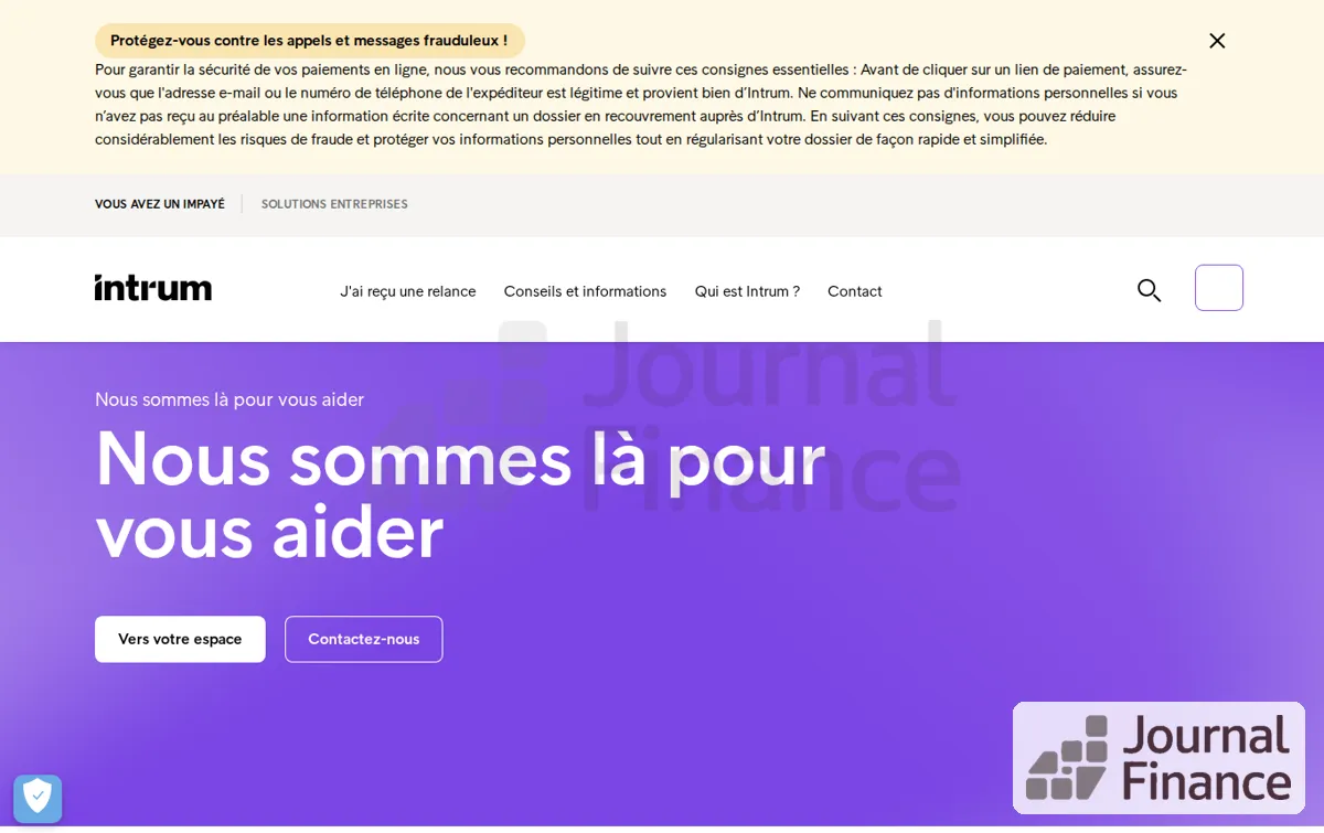 Capture : Recouvrement de créances : votre spécialiste | Intrum France
